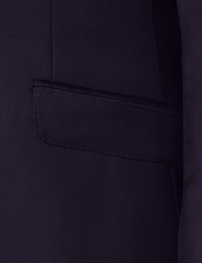 Slim Fit Navy Twill Suit Jacket
