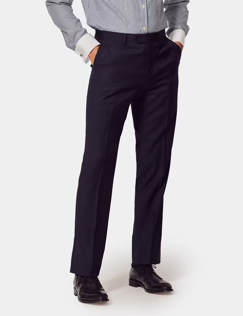 Slim Fit Navy Twill Suit