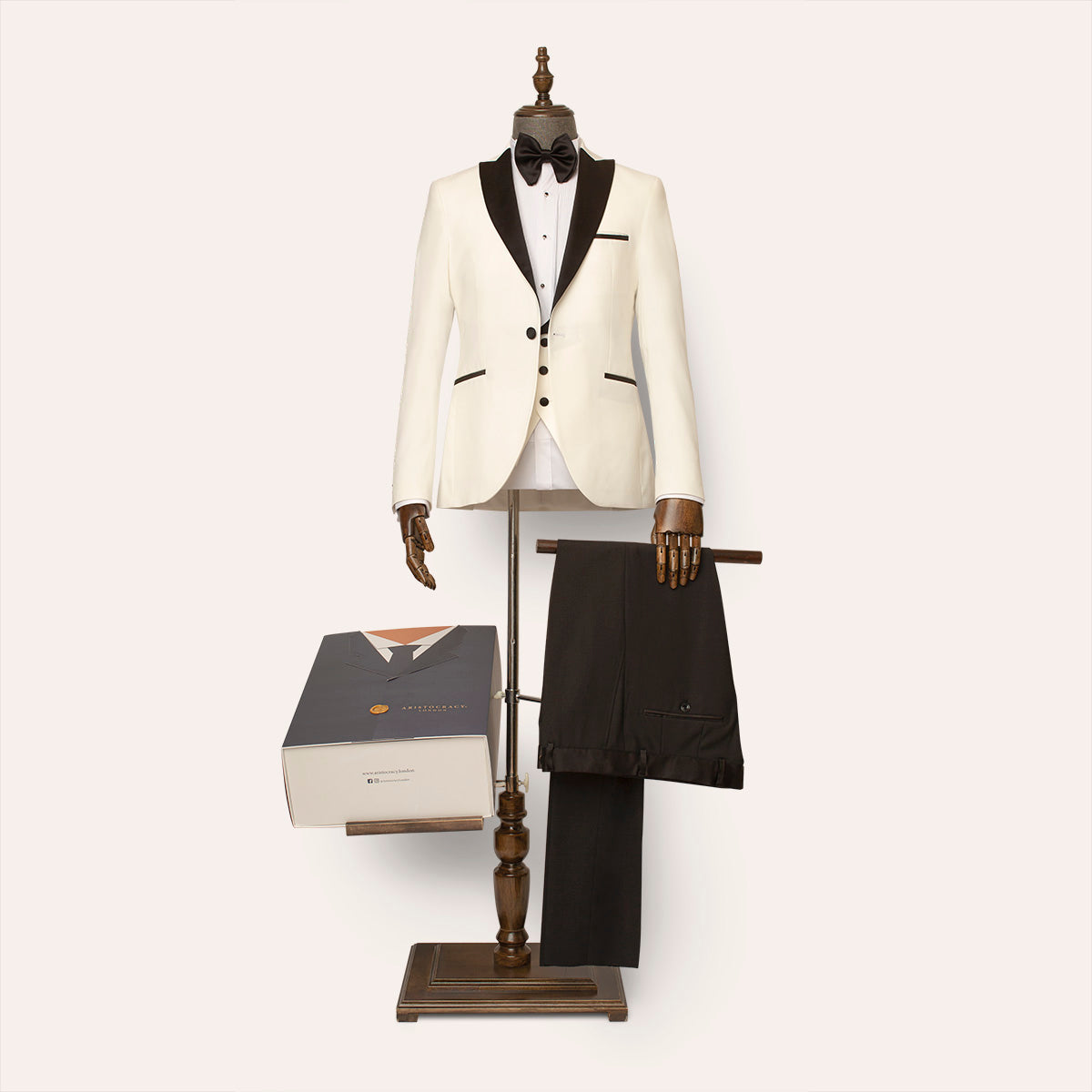 Mayfair 3 Piece White Tuxedo