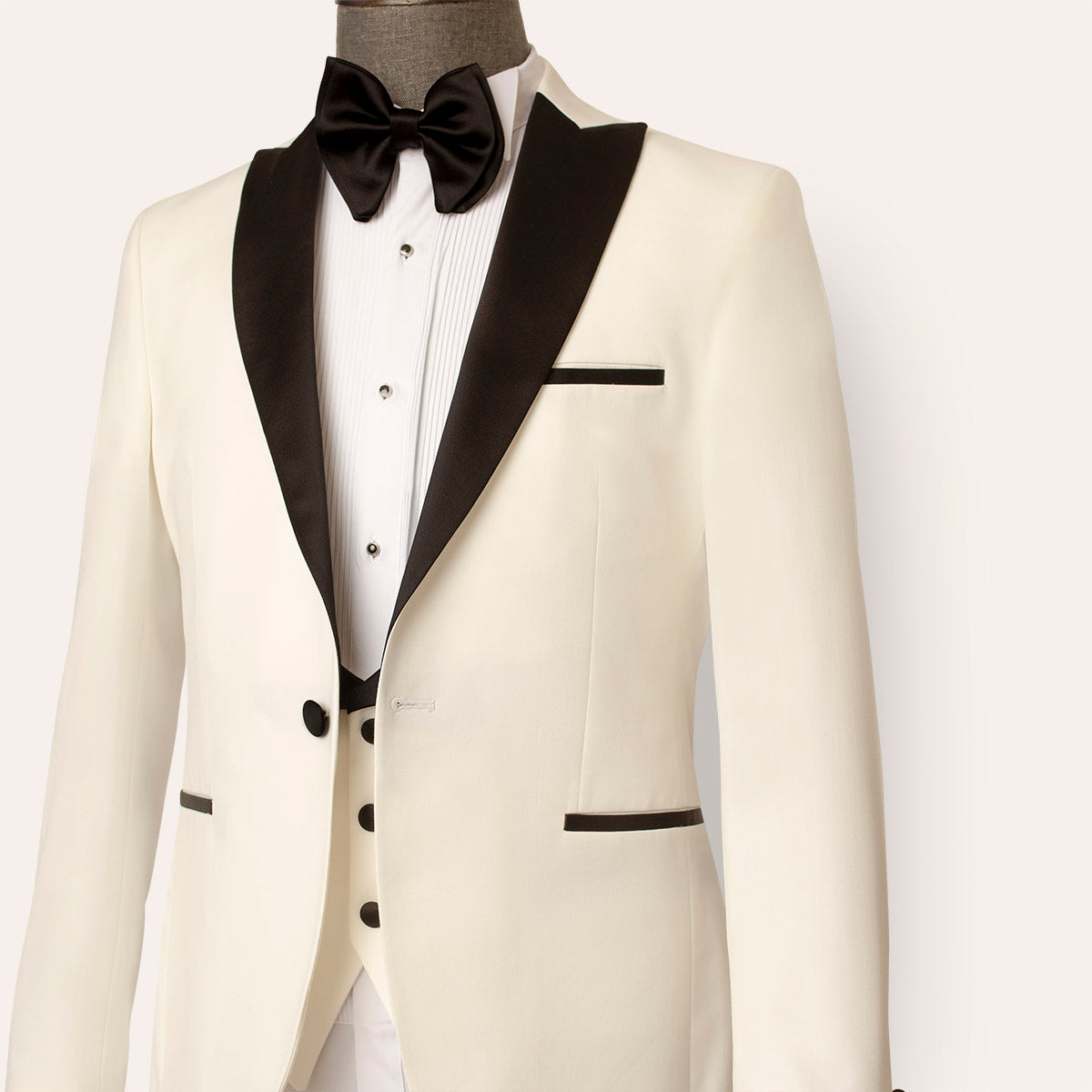 Mayfair 3 Piece White Tuxedo