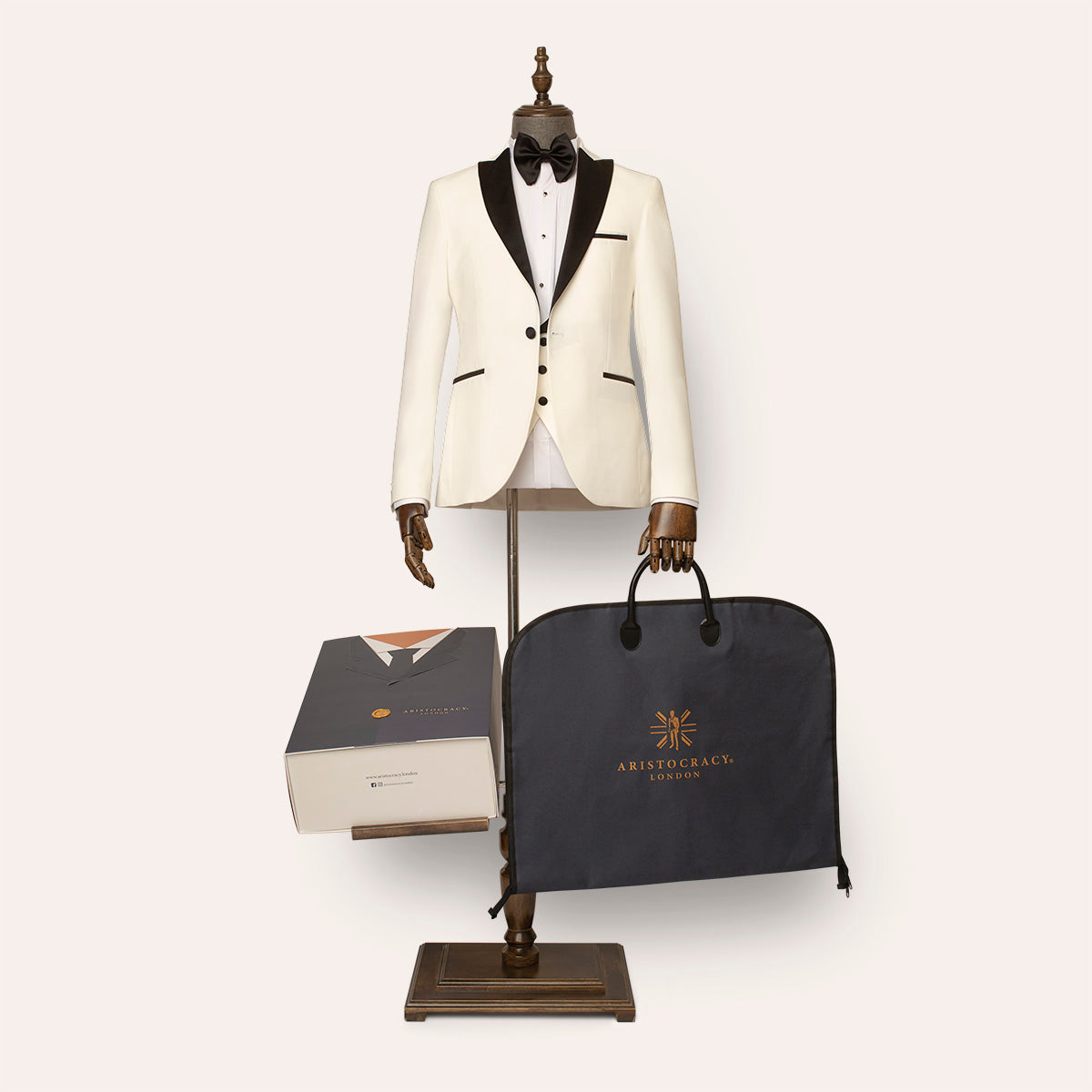 Mayfair 3 Piece White Tuxedo