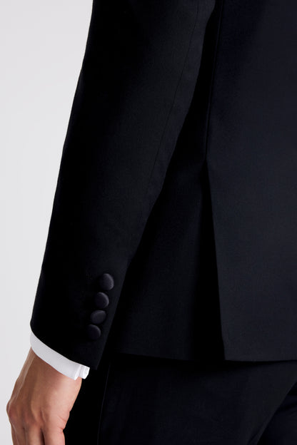 Slim Fit Black Peak Lapel Tuxedo