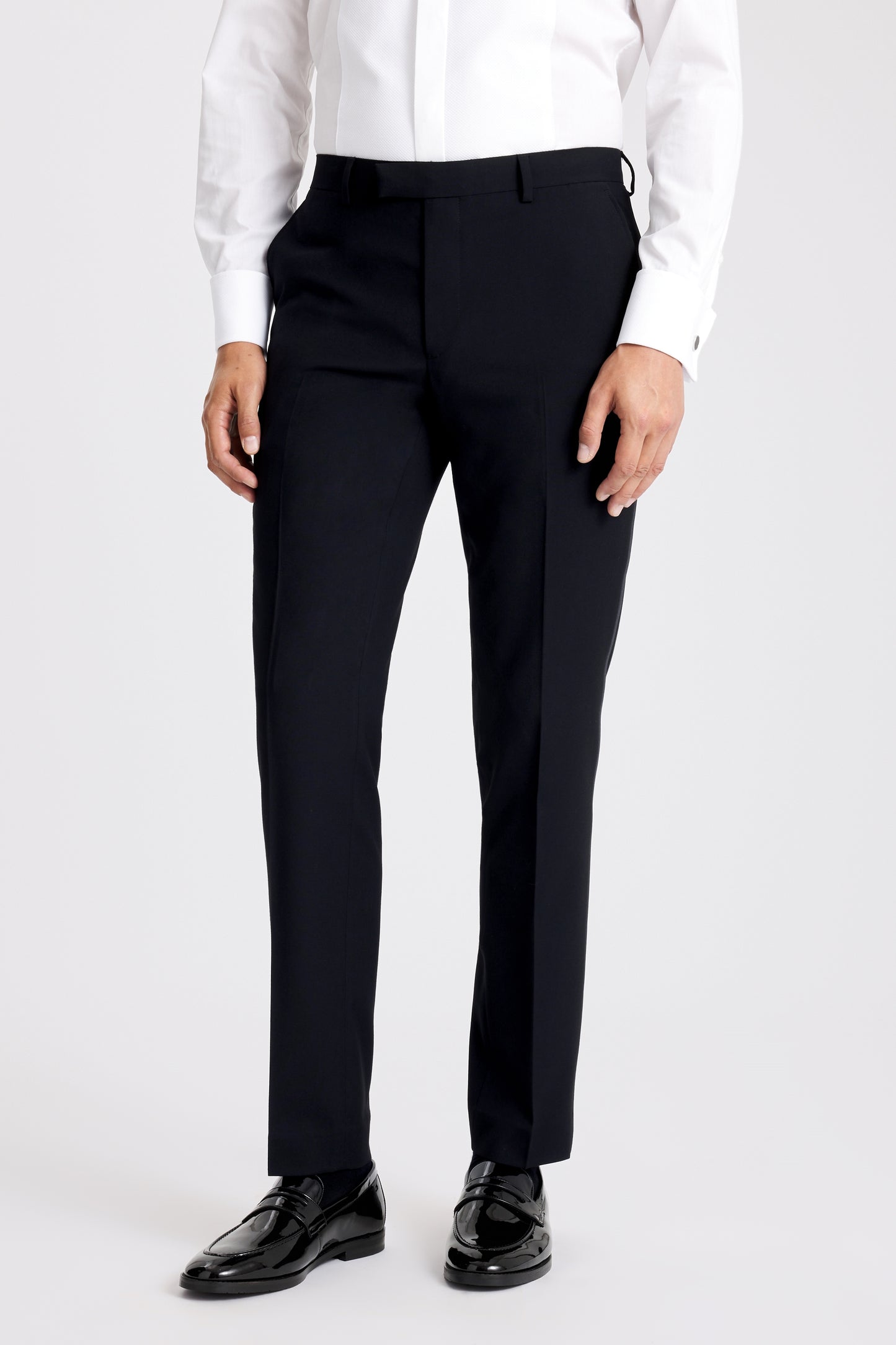 Slim Fit Black Peak Lapel Tuxedo