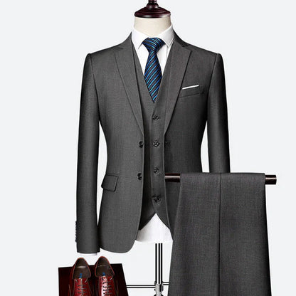 Luxe 3-delig Slim Fit Pak voor Heren