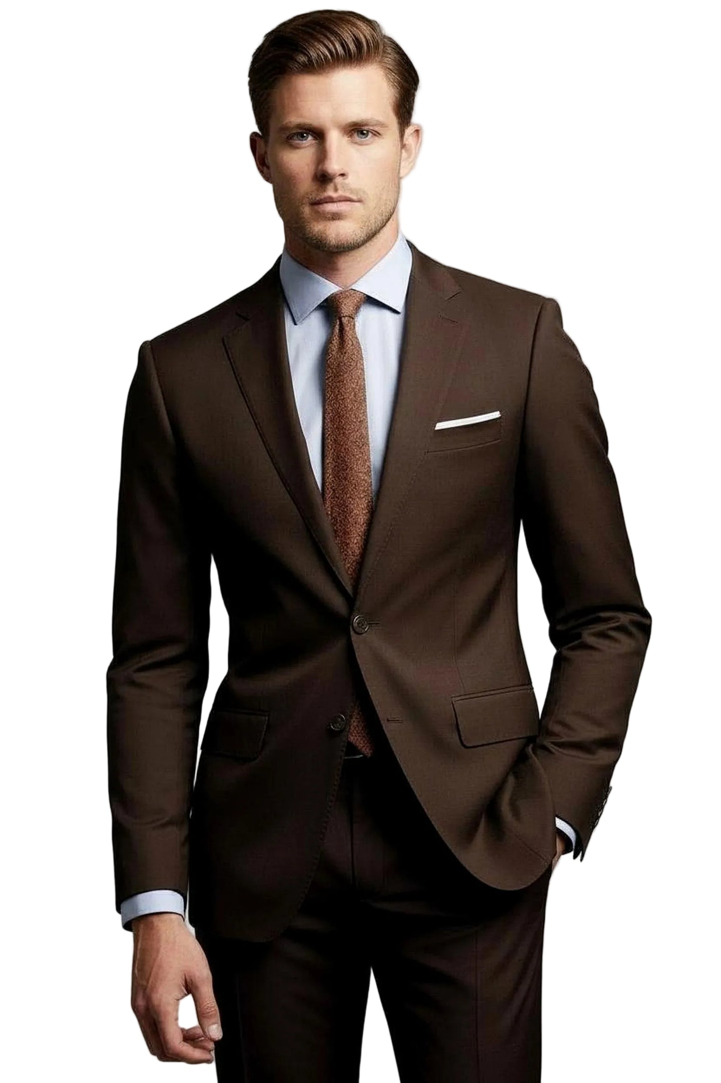 Chocolate Brown Two Piece Suit