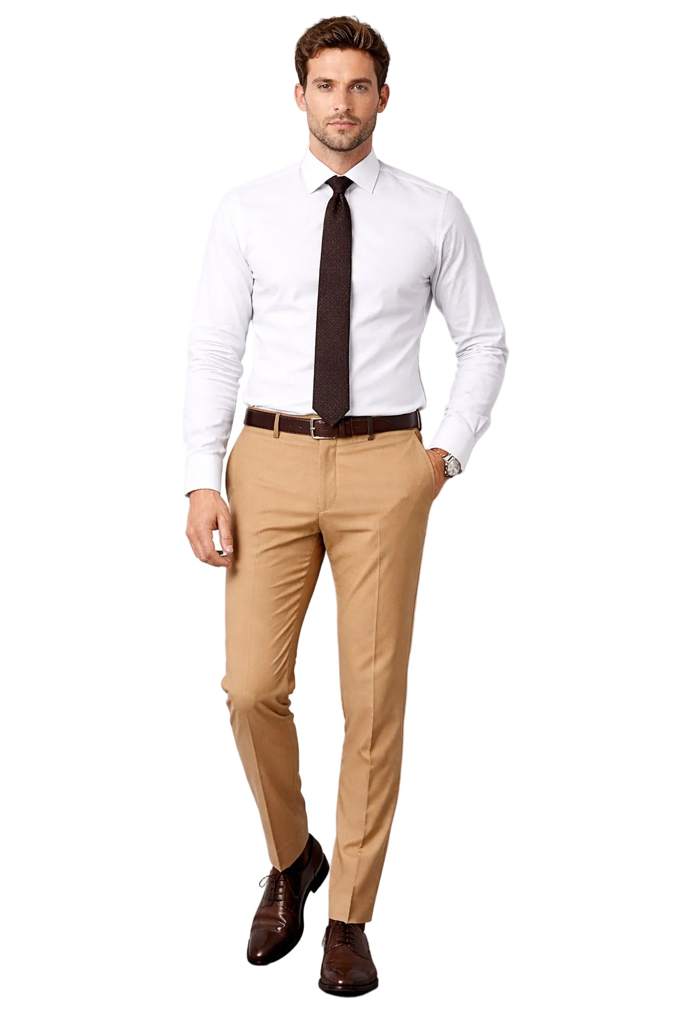 Dark Beige Trouser