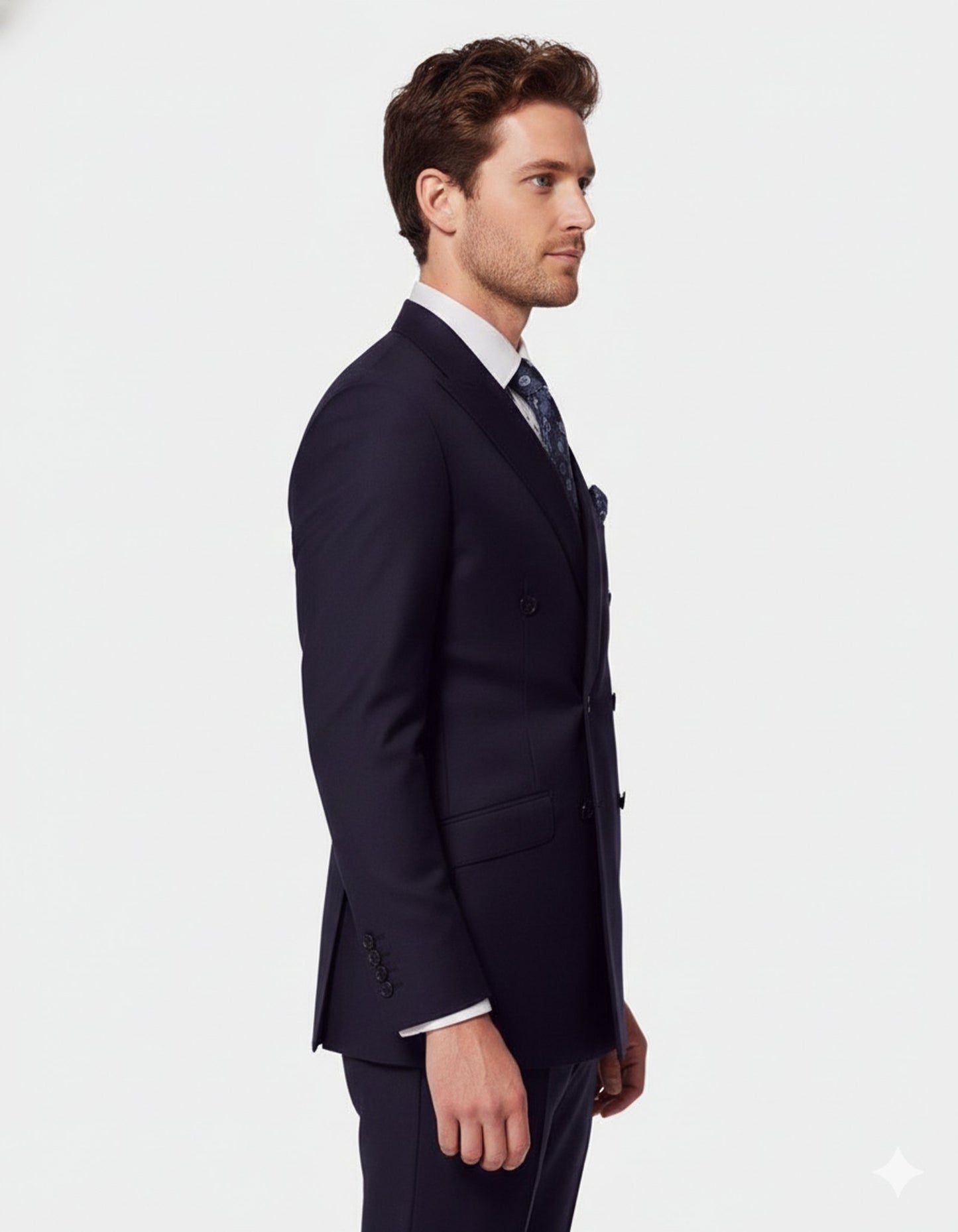 Navy Blue Double Breast