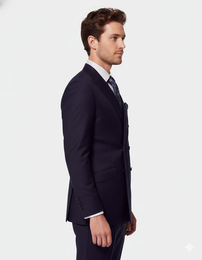 Navy Blue Double Breast