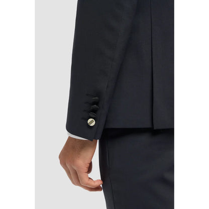 Aspen - Men's Navy 2 Piece Double Breasted Tuxedo Suit