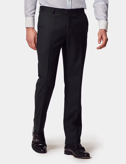 Slim Fit Black Twill Suit