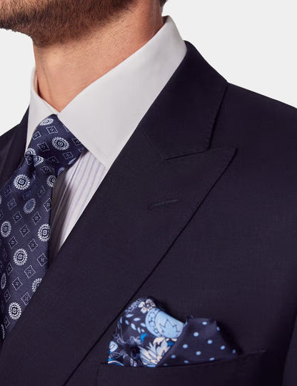 Slim Fit Navy Twill Suit Jacket