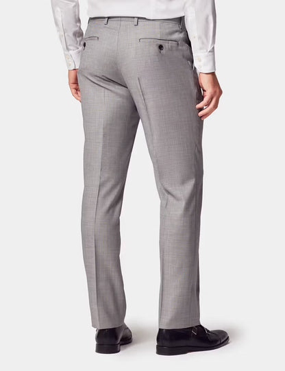 Slim Fit Light Grey Twill Suit