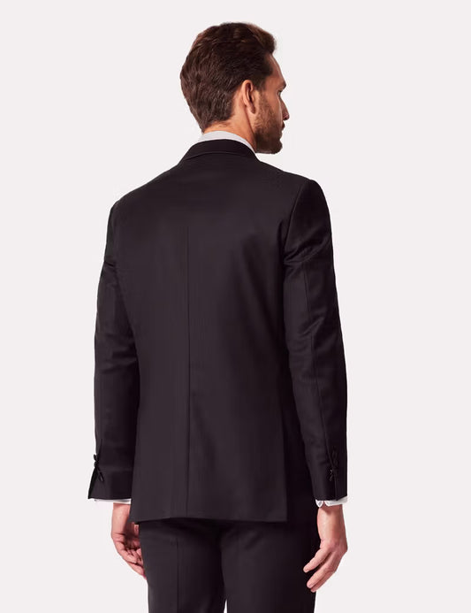 Slim Fit Black Shawl Dinner Suit