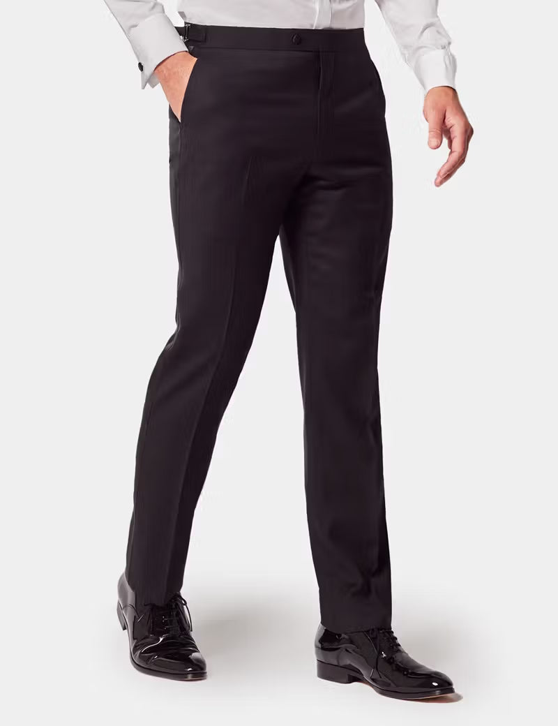 Slim Fit Black Shawl Dinner Suit