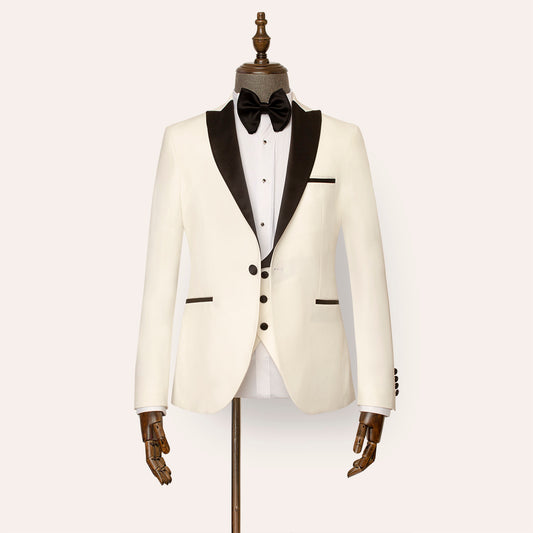 Mayfair 3 Piece White Tuxedo