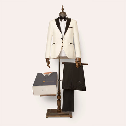 Mayfair 3 Piece White Tuxedo