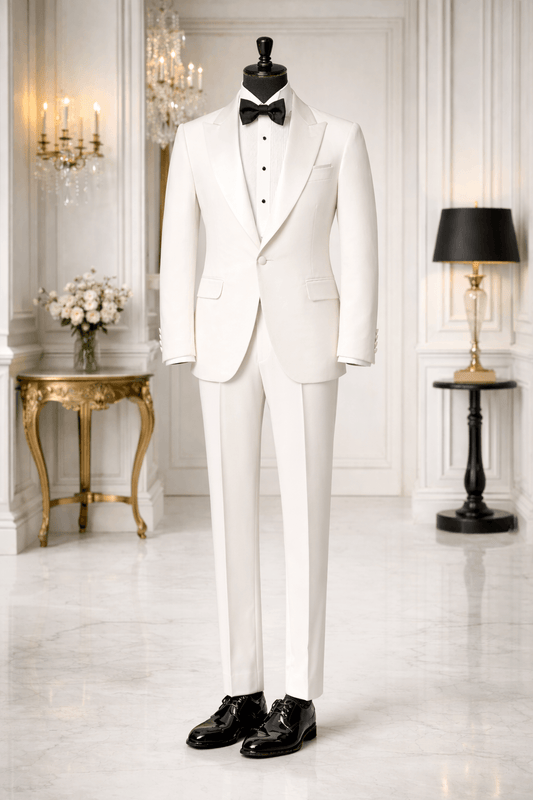 off-white dinner suit