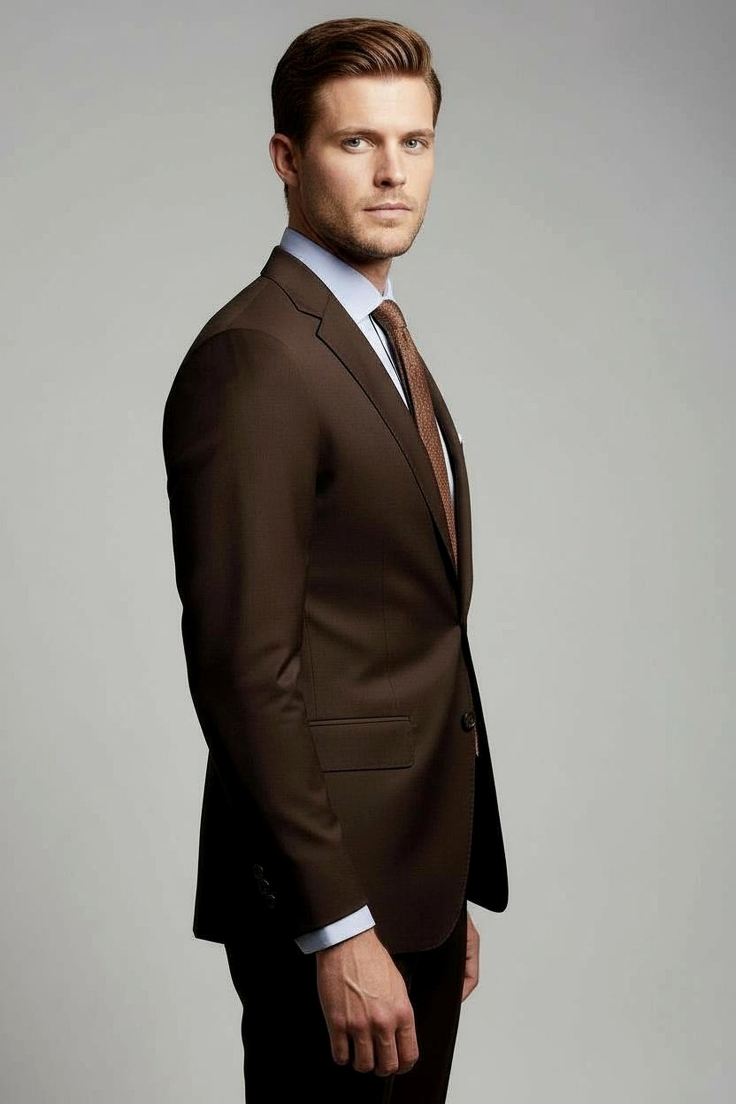 Chocolate Brown Two Piece Suit