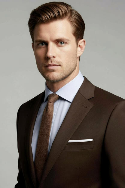 Chocolate Brown Two Piece Suit
